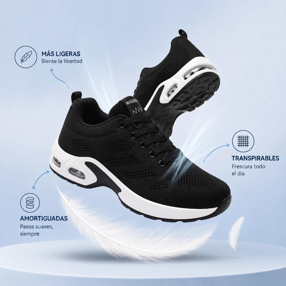 OrthoWalk™ – Tenis para turnos de 12 horas que alivian el dolor de pies, rodillas y espalda
