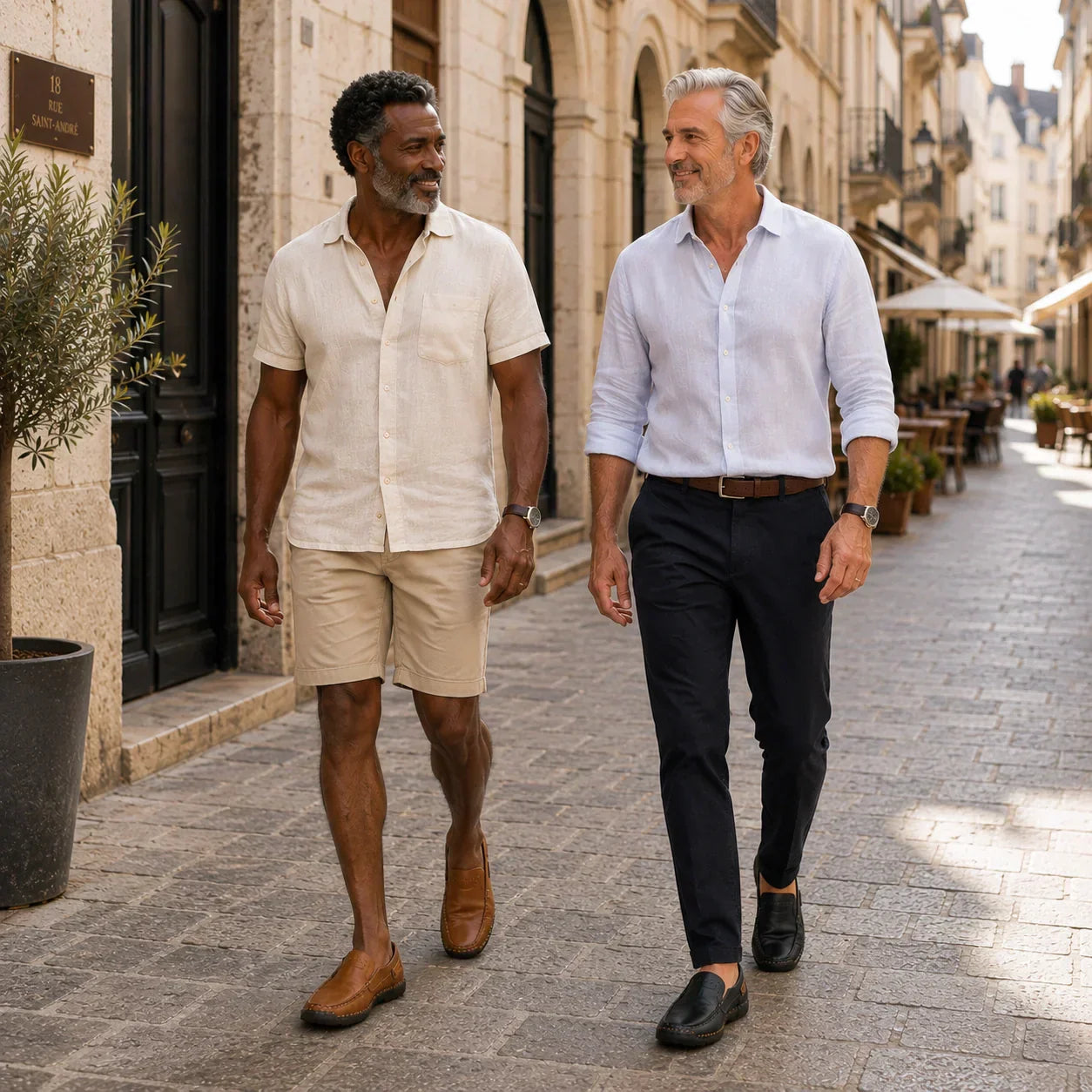 Mocasines de piel sin agujetas para hombre – SoftStep