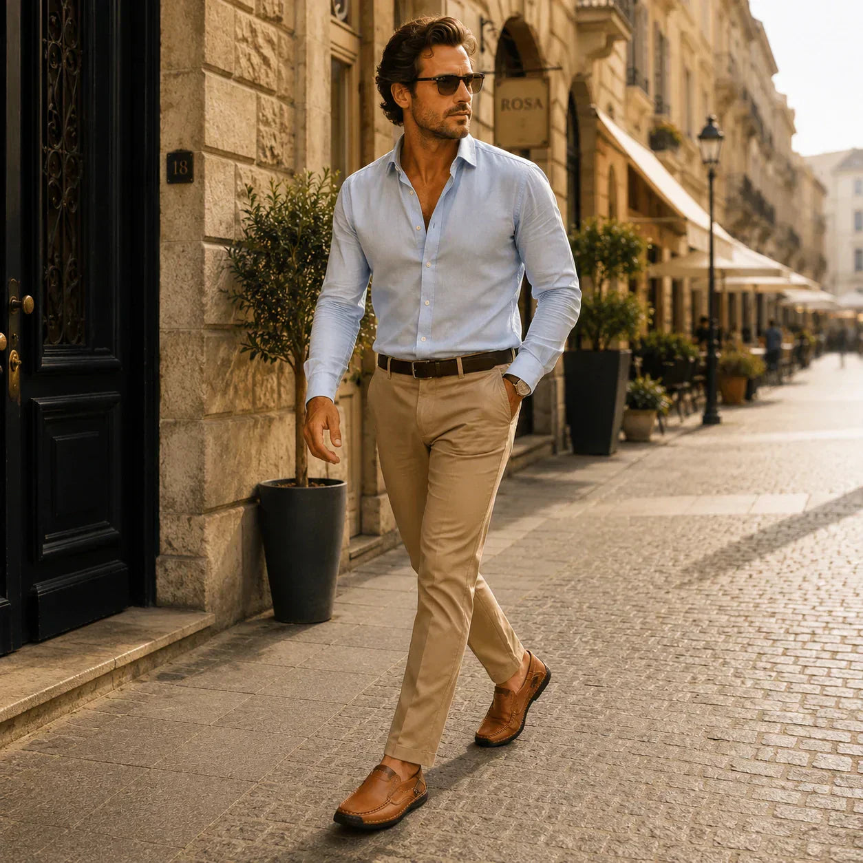 Mocasines de piel sin agujetas para hombre – SoftStep