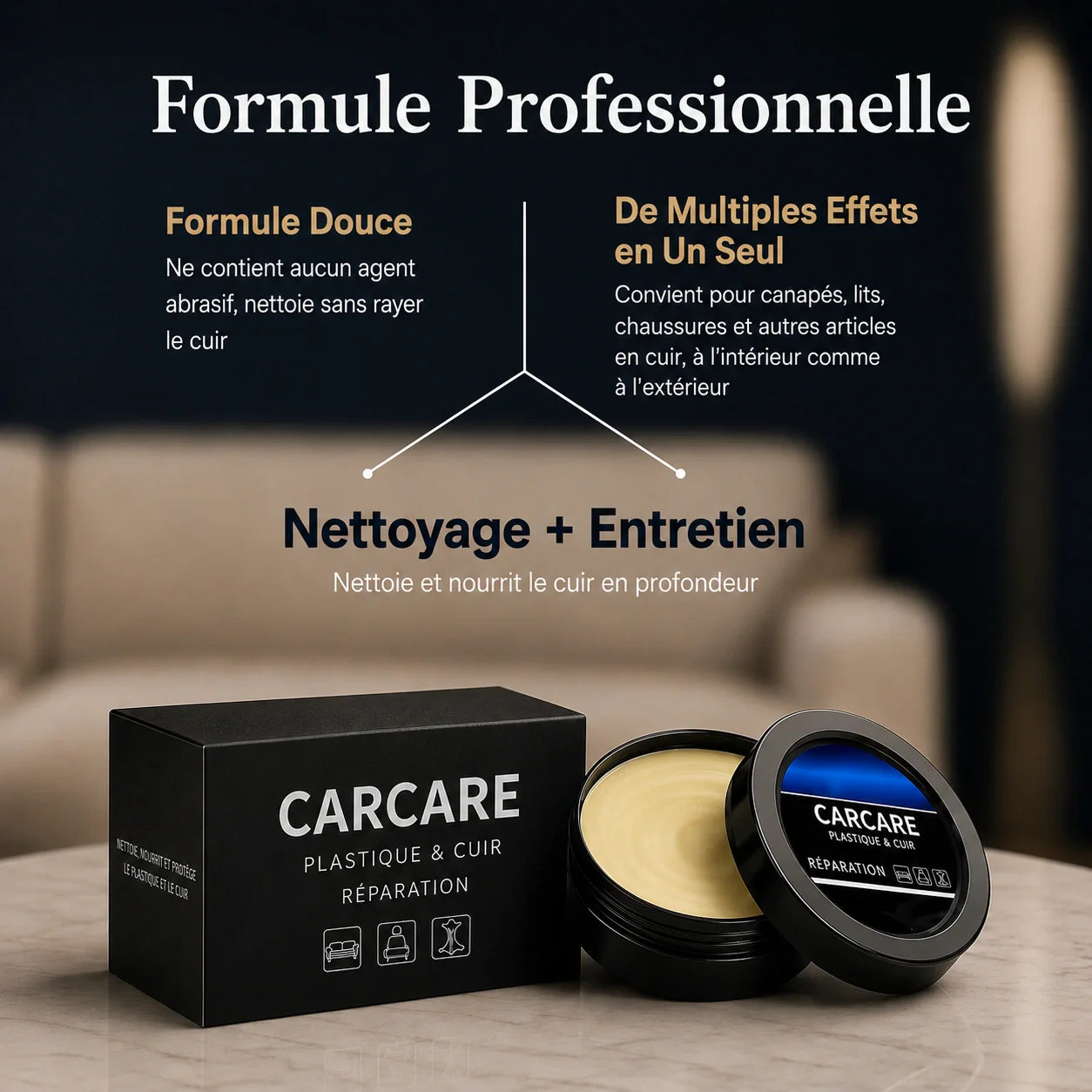 CarCare - Crema Reparadora + Esponja Gratis