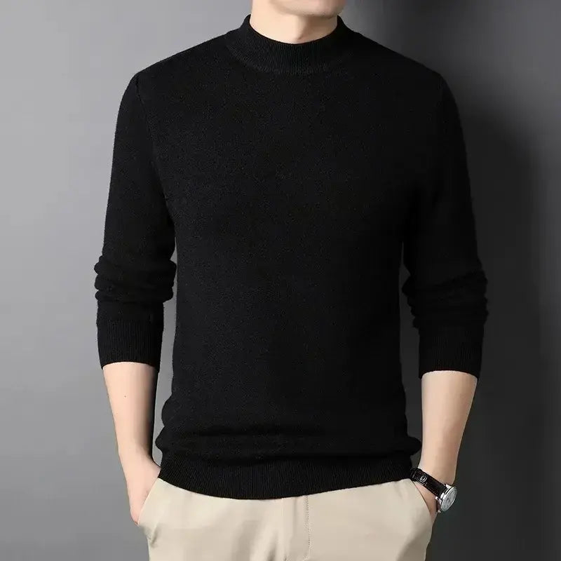 Suéter de Cachemira de Cuello Alto para Hombre – Damien