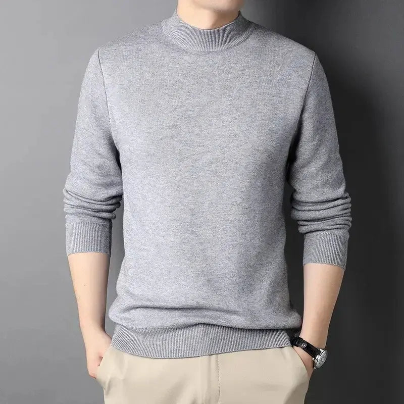Suéter de Cachemira de Cuello Alto para Hombre – Damien