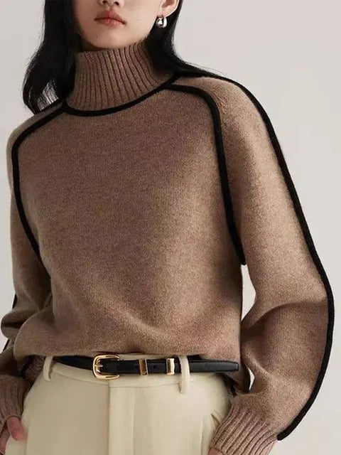 Suéter de Cuello Alto Chic para Mujer Eva