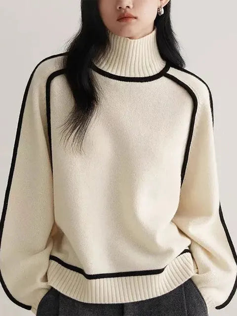 Suéter de Cuello Alto Chic para Mujer Eva