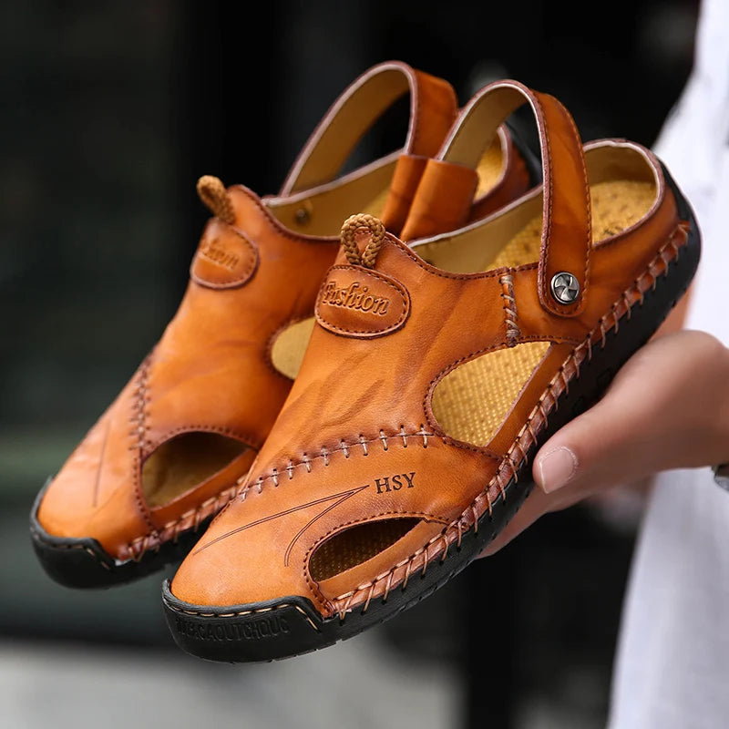 Sandalias ortopédicas de piel – Jones