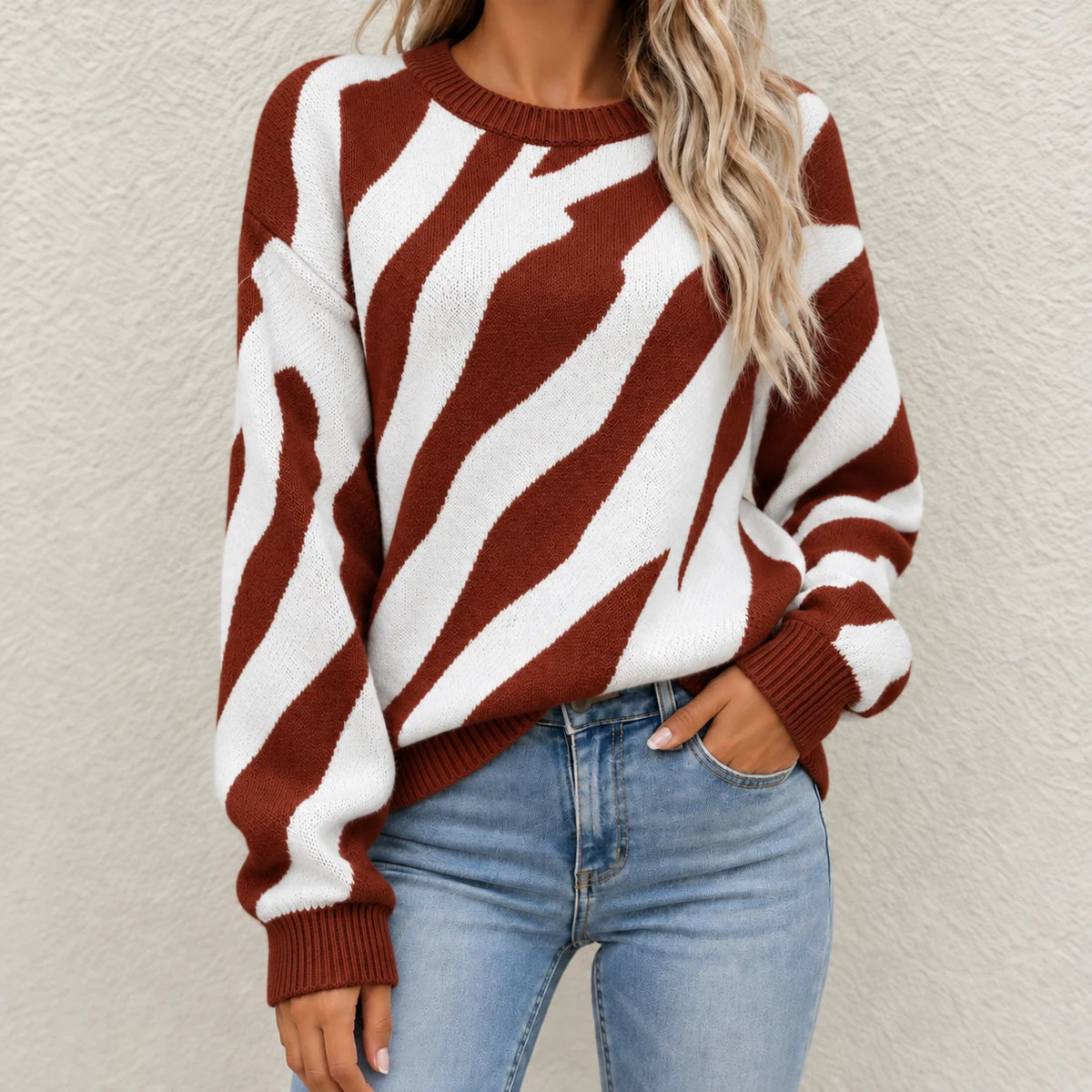 Suéter Abstracto Chic para Mujer Camille