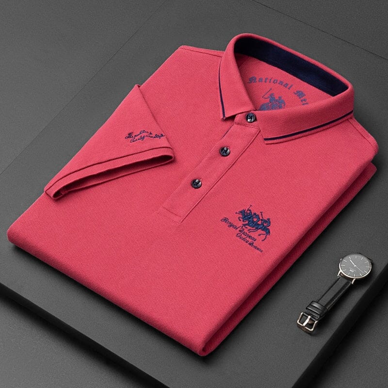 Camisa Polo para Hombre Royal Elegance Camisa Polo para Hombre Royal Elegance VINNCI Store Rojo M