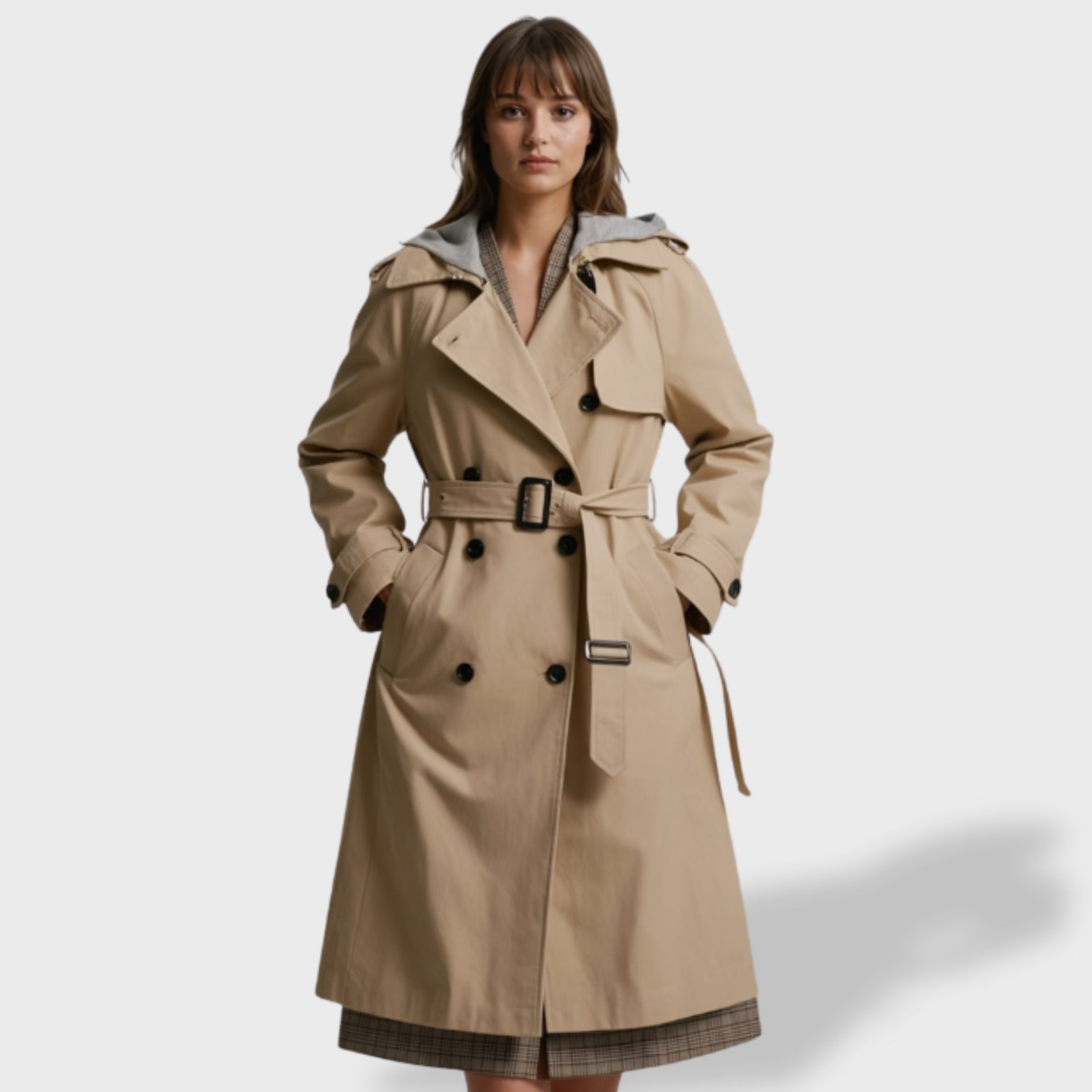 Gabardina Elegante para Mujer Clara