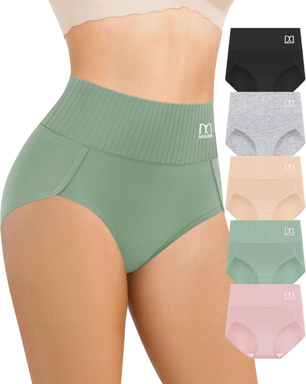 Pantaletas Moldeadoras de Cintura Alta Antibacterianas