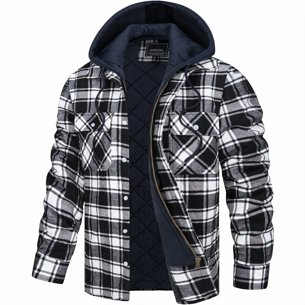 Chamarra con Capucha de Franela para Hombre Logan