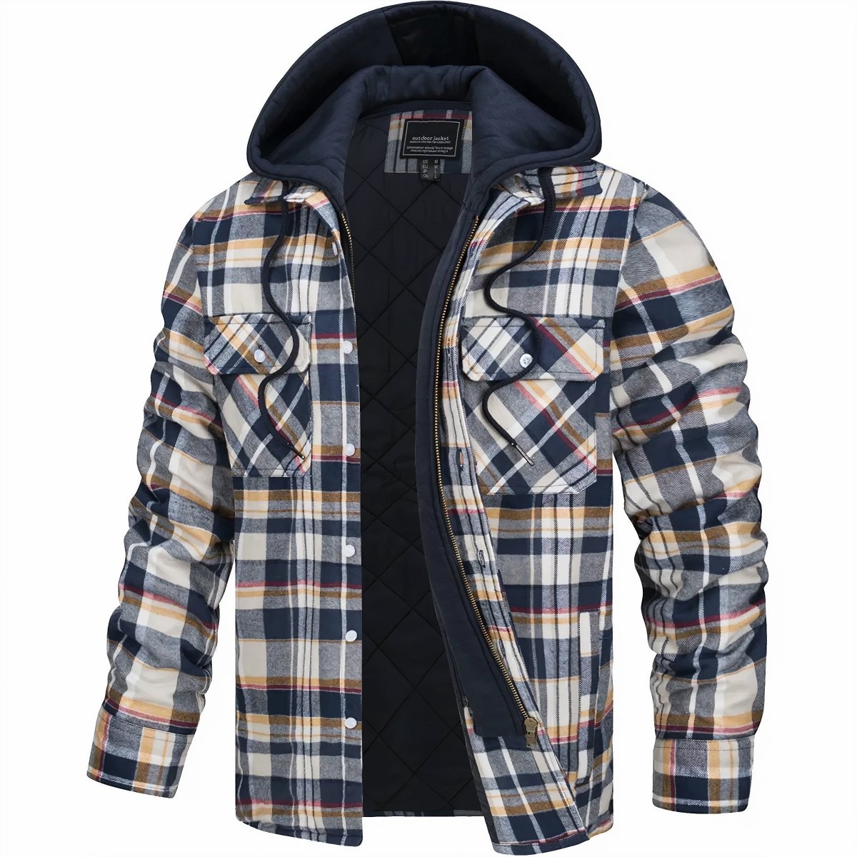 Chamarra con Capucha de Franela para Hombre Logan