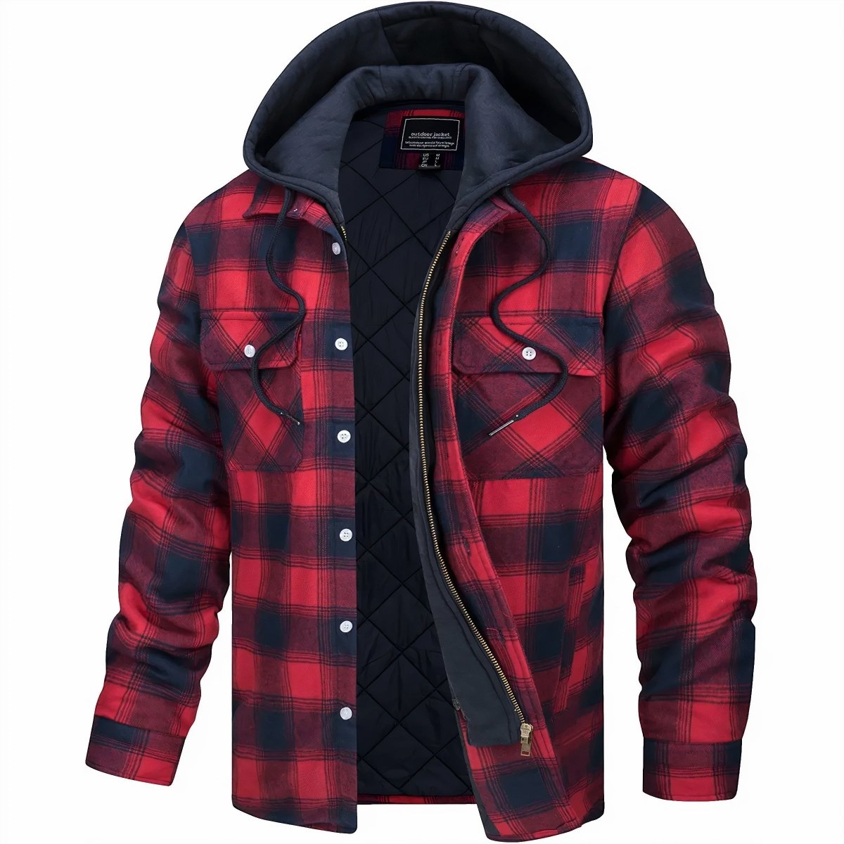 Chamarra con Capucha de Franela para Hombre Logan