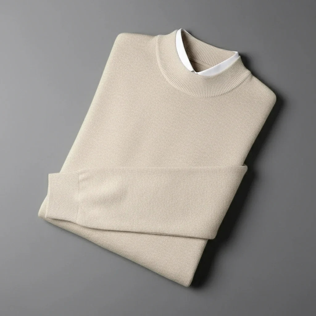 Suéter de Cachemira de Cuello Alto para Hombre – Damien