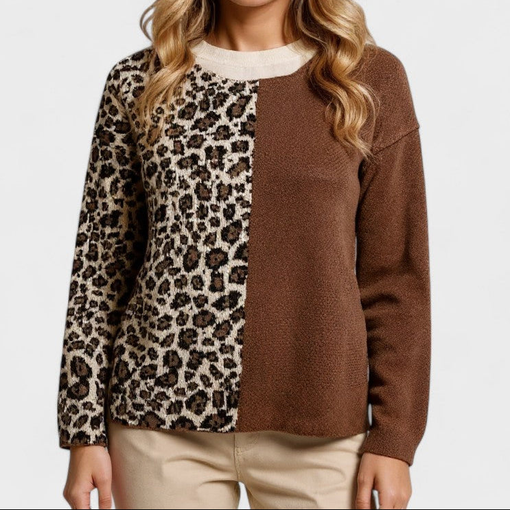 Suéter Leopardo Chic para Mujer Isabella