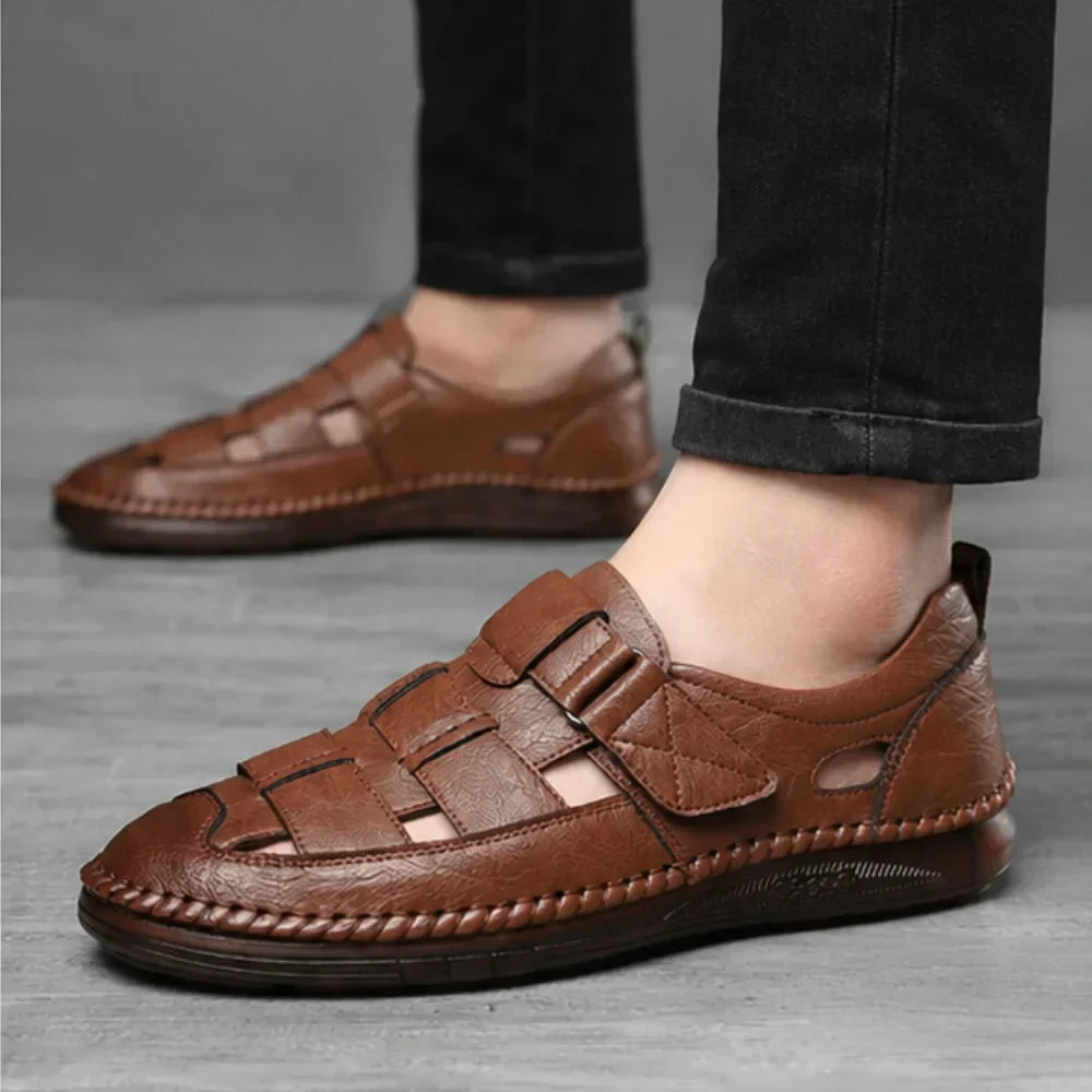 Sandalias ortopédicas de piel – Santorin