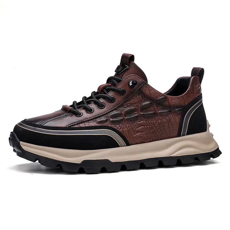 Tenis de Piel Texturizada para Hombre - Classy