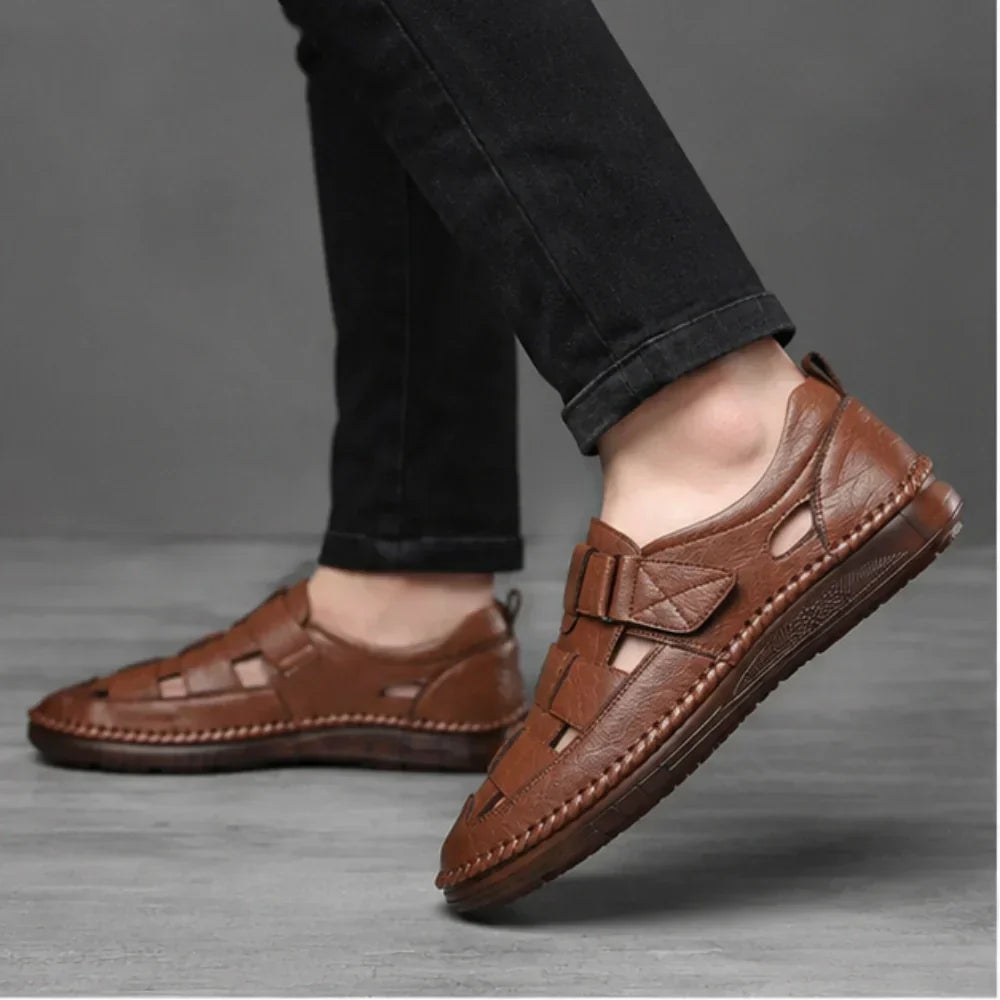 Sandalias ortopédicas de piel – Santorin