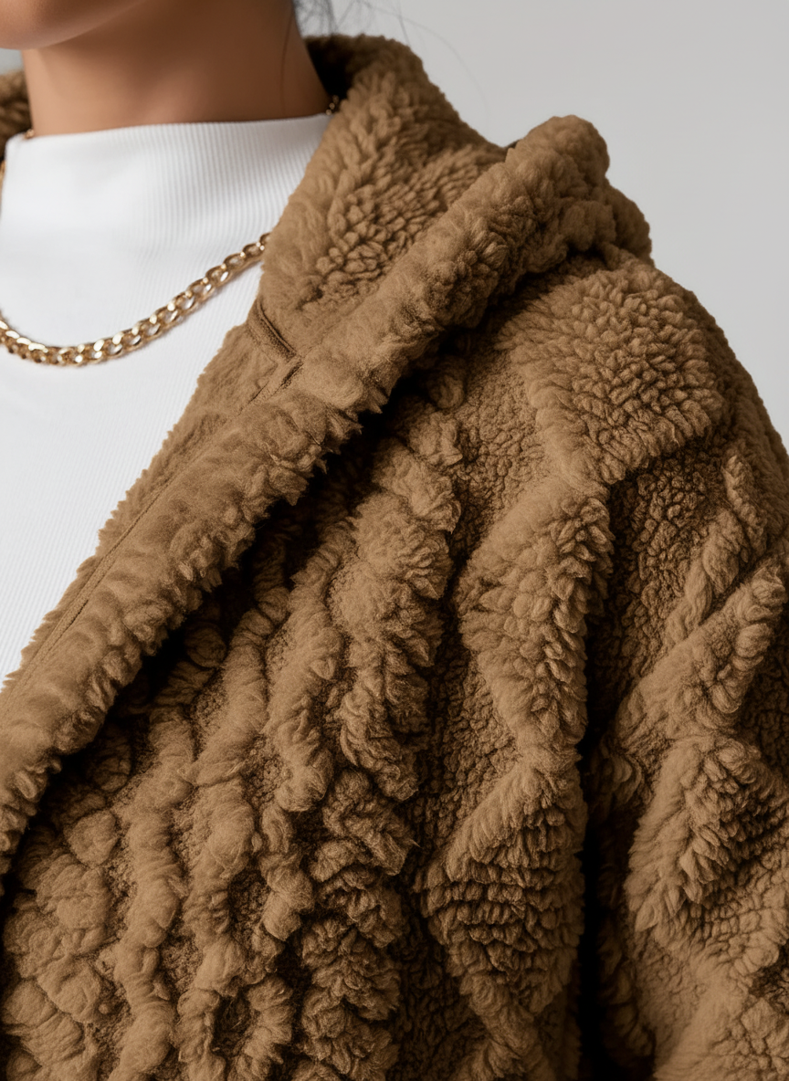 Cárdigan polar para mujer con capucha – Louise