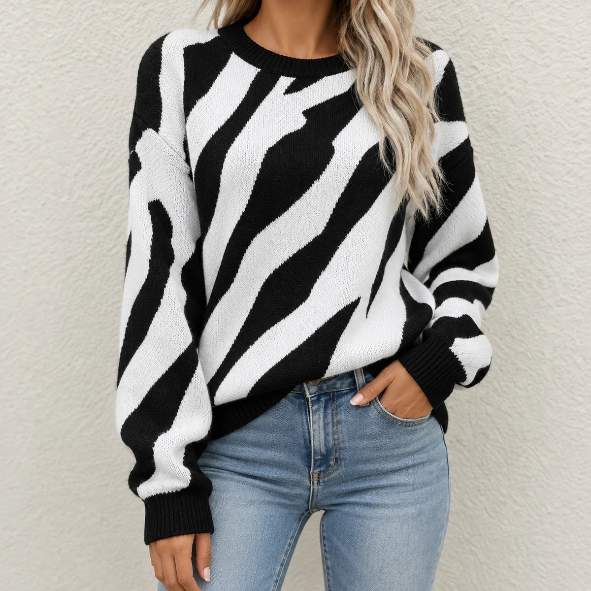 Suéter Abstracto Chic para Mujer Camille