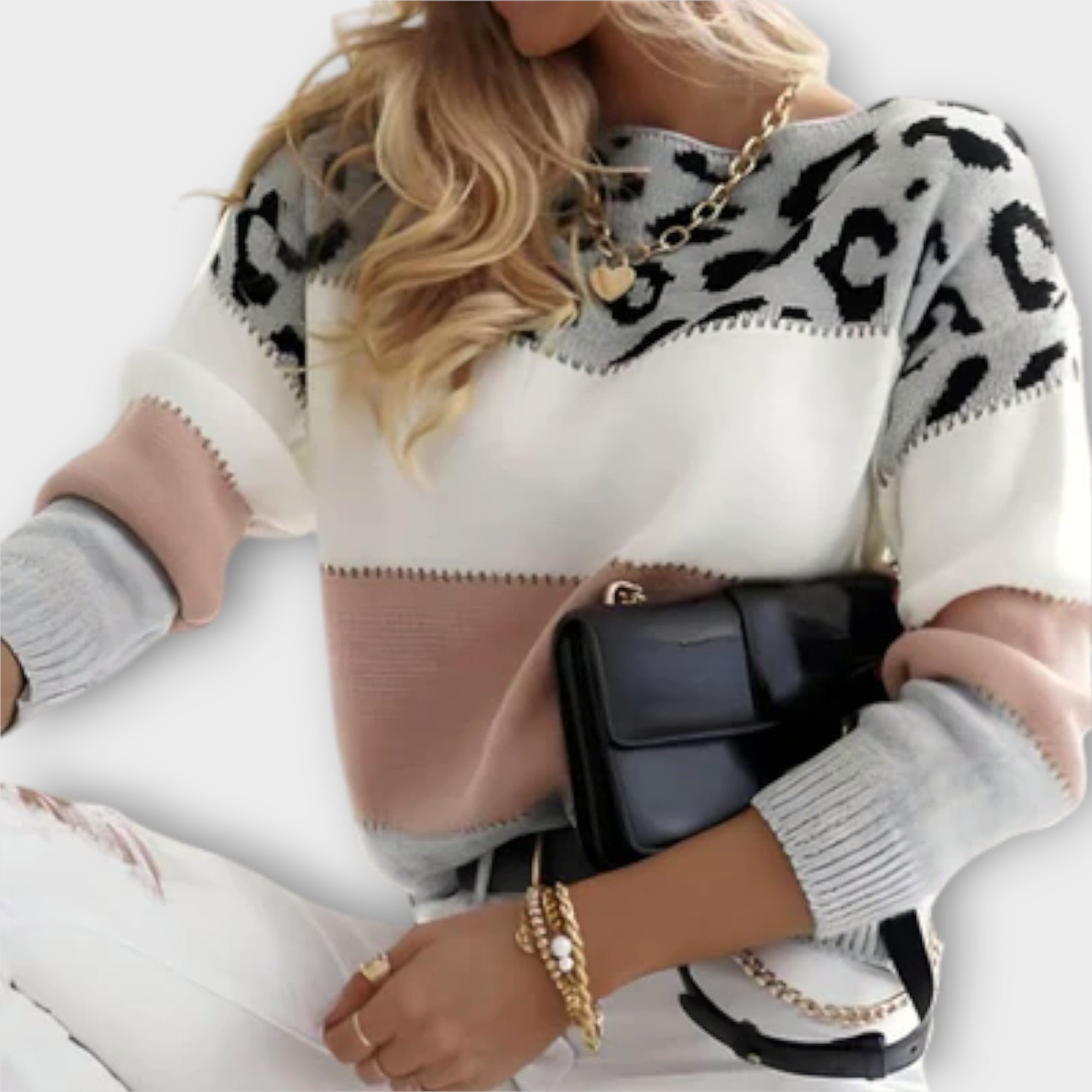 Suéter Tejido Leopardo para Mujer Selena