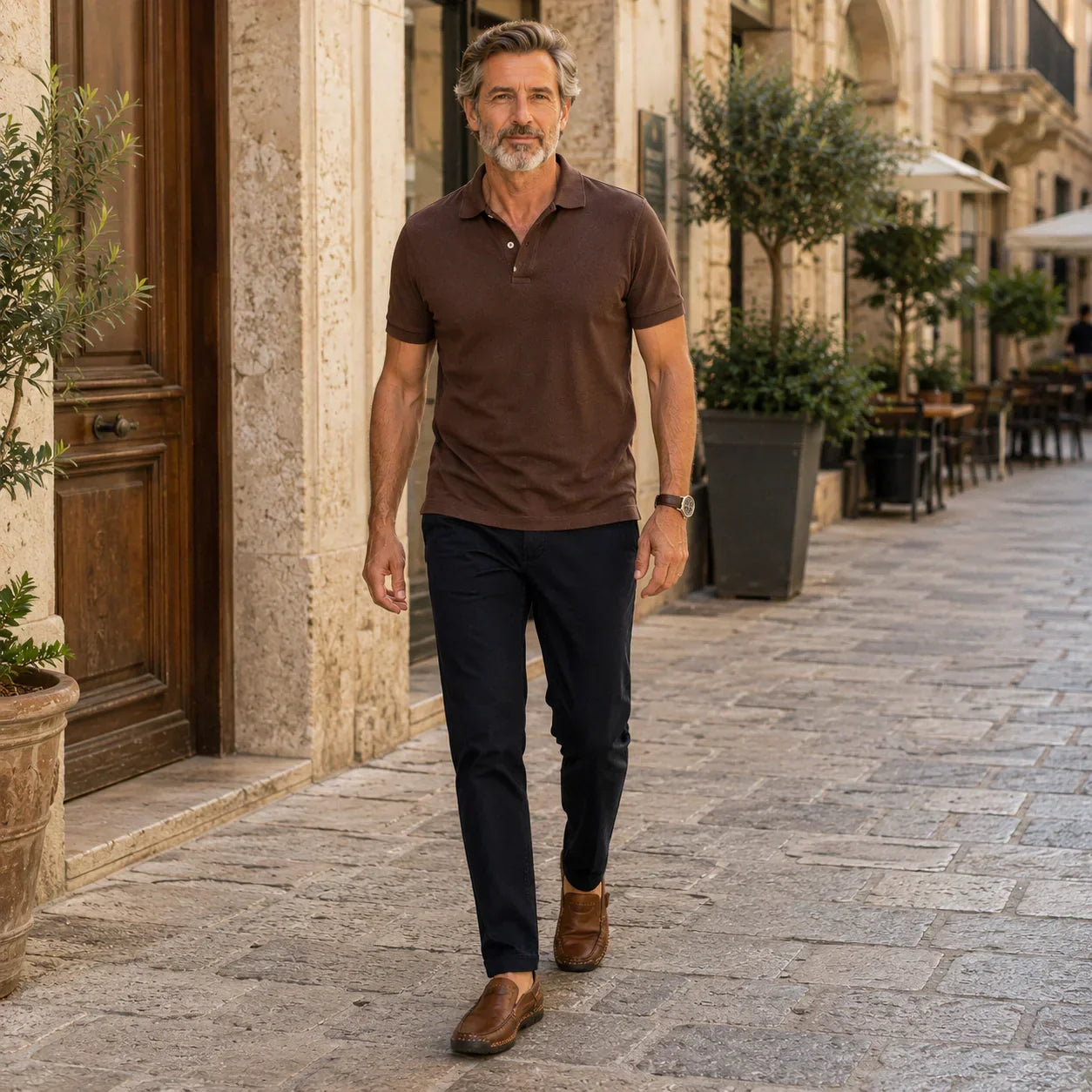 Mocasines de piel sin agujetas para hombre – SoftStep