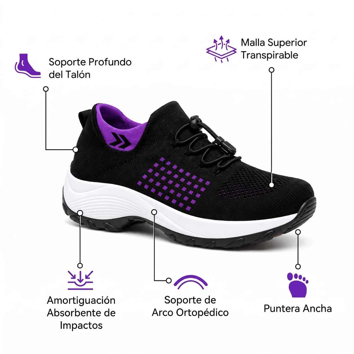OrthoShift™ – Tenis para turnos de 12 horas que alivian el dolor de pies, rodillas y espalda