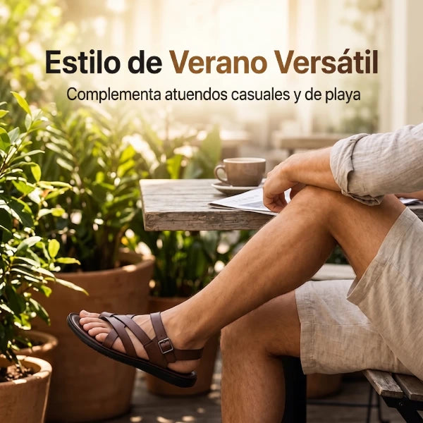 Roman | Sandalias para Hombre – Casuales, Suela Suave y Perfectas para la Playa