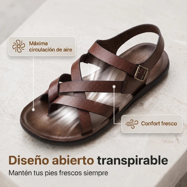 Roman | Sandalias para Hombre – Casuales, Suela Suave y Perfectas para la Playa