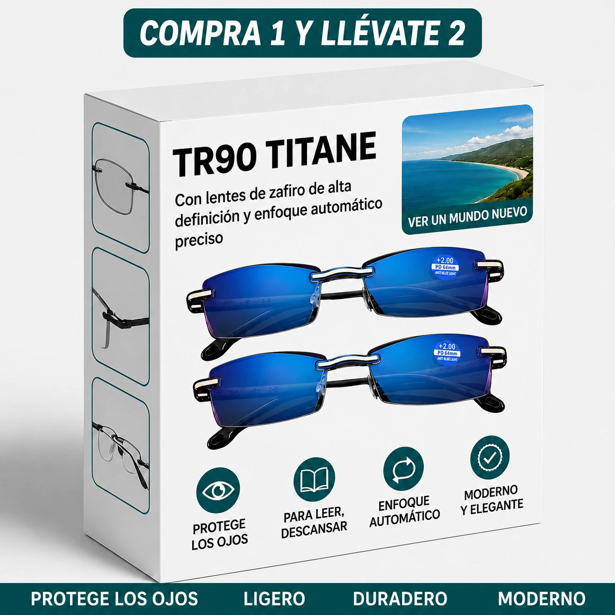 Gafas Inteligentes TR90 – Revolución Ocular (Unisex) – Compra 1 y llévate 2