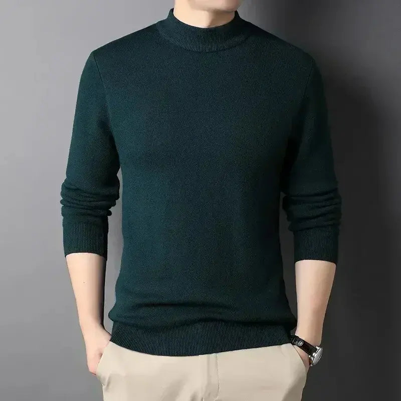 Suéter de Cachemira de Cuello Alto para Hombre – Damien