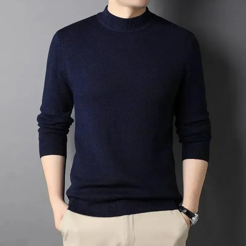 Suéter de Cachemira de Cuello Alto para Hombre – Damien