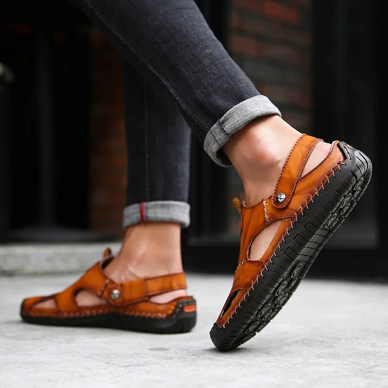 Sandalias ortopédicas de piel – Jones