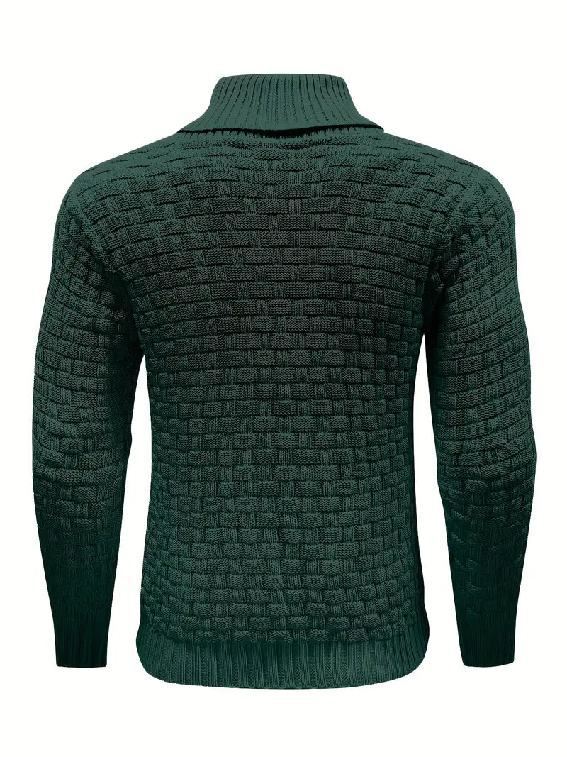 Suéter de Punto con Cuello Chal para Hombre - Auguste