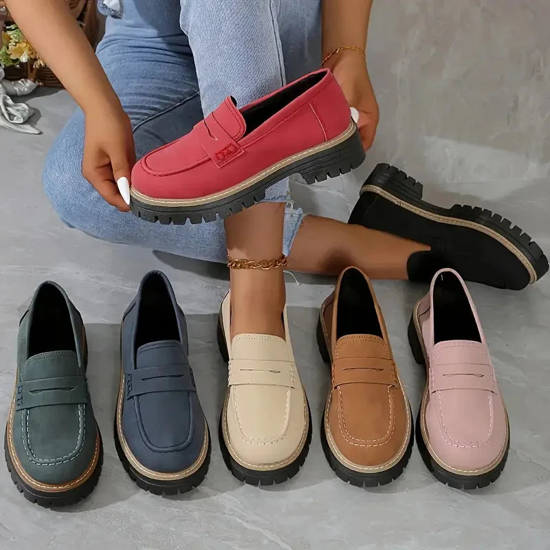 Mocasines para Mujer con Suela Dentada - Chloé