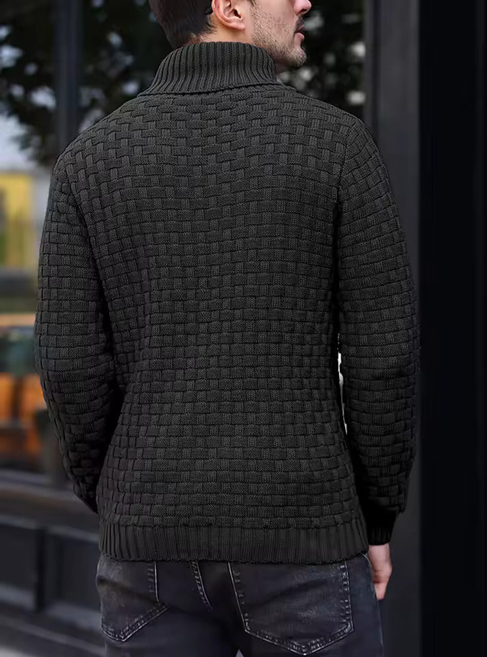Suéter de Punto con Cuello Chal para Hombre - Auguste