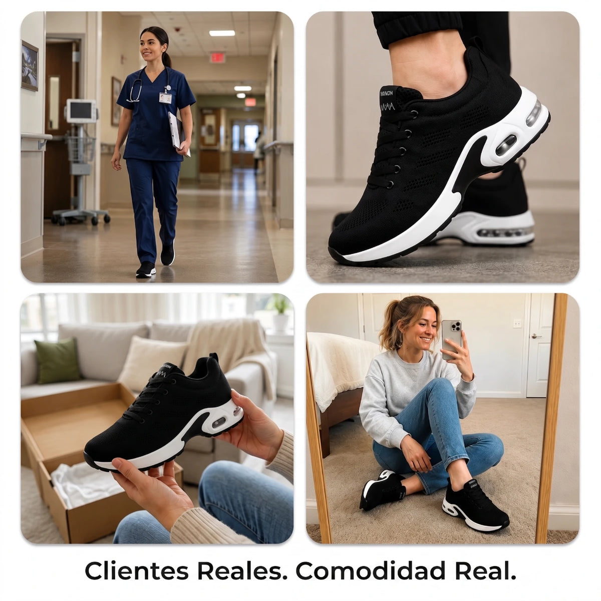 OrthoWalk™ – Tenis para turnos de 12 horas que alivian el dolor de pies, rodillas y espalda
