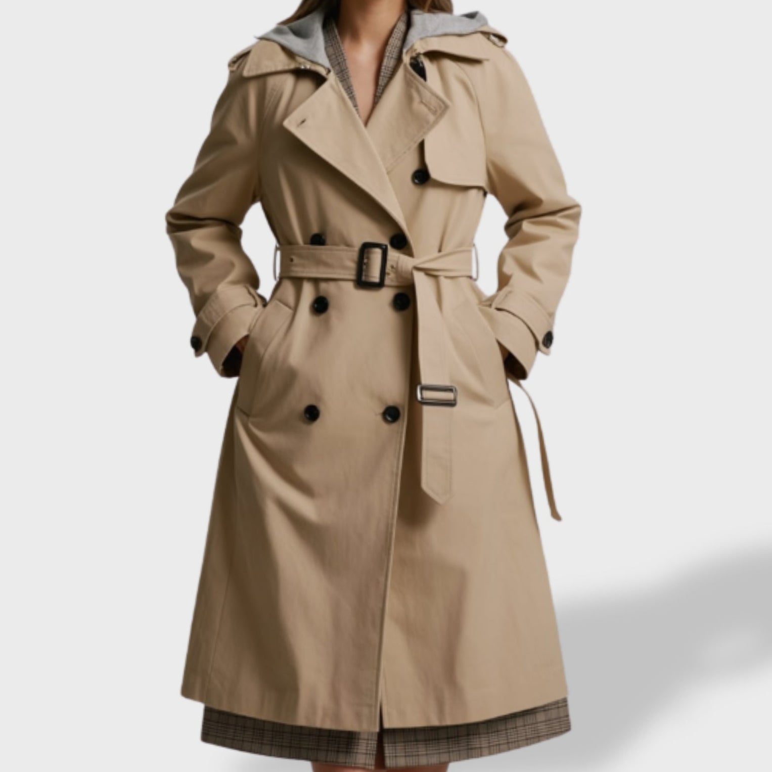 Gabardina Elegante para Mujer Clara