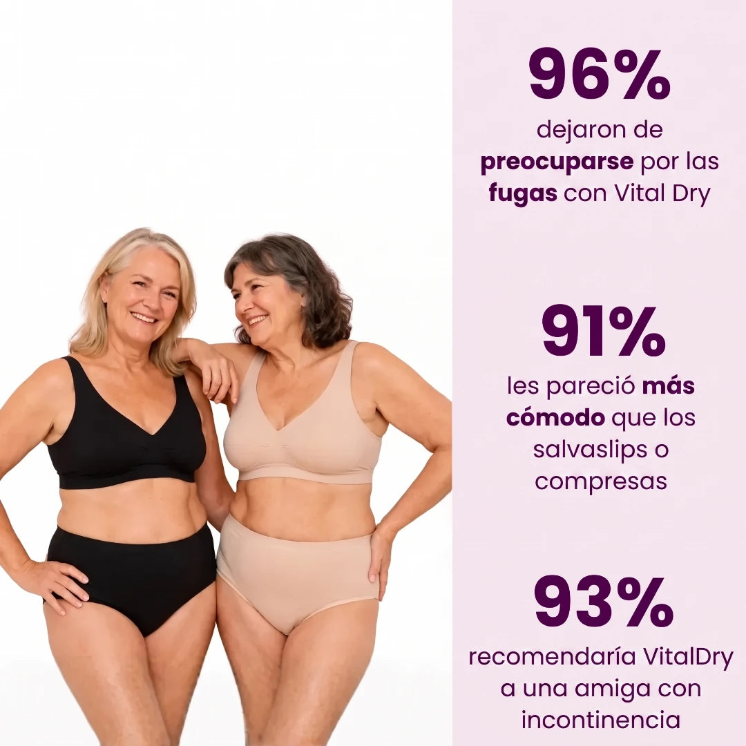 VitalDry | Ropa interior sin fugas (5 piezas)