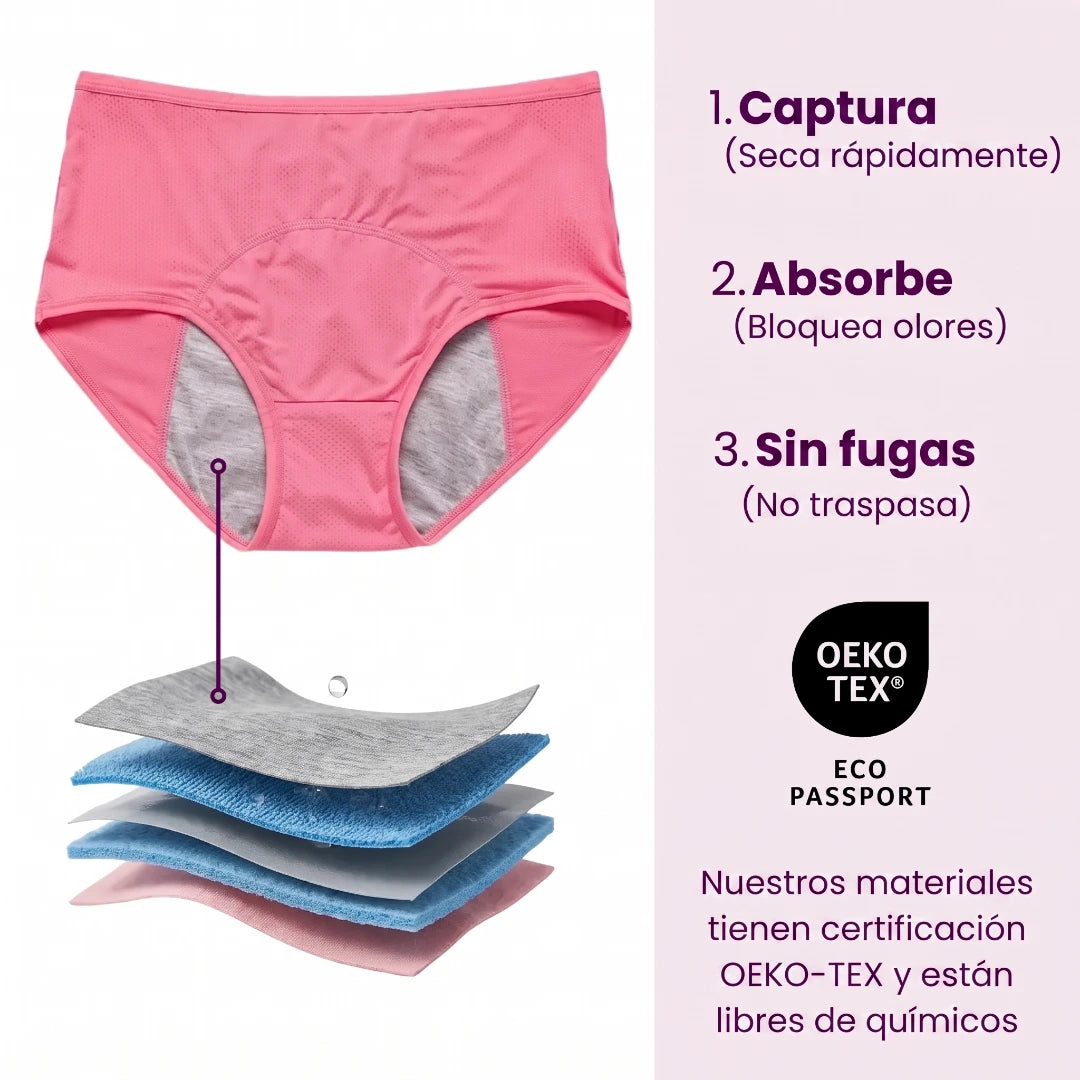 VitalDry | Ropa interior sin fugas (5 piezas)