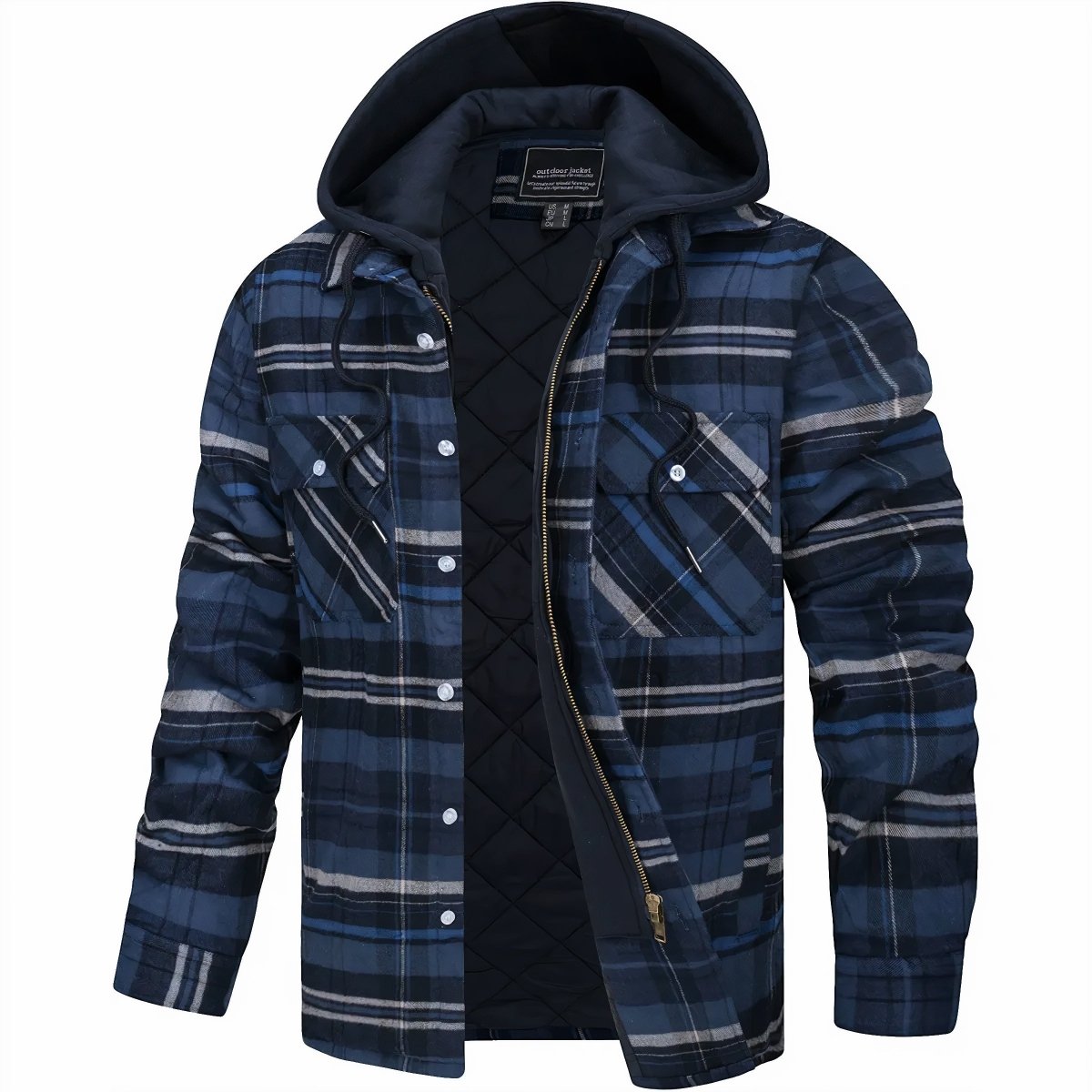 Chamarra con Capucha de Franela para Hombre Logan