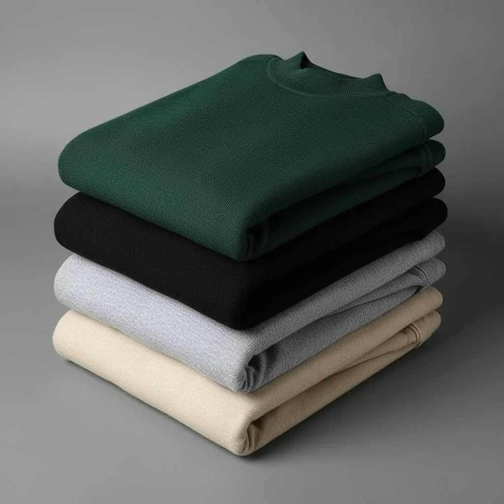 Suéter de Cachemira de Cuello Alto para Hombre – Damien