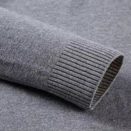 Suéter de Cachemira de Cuello Alto para Hombre – Laurent